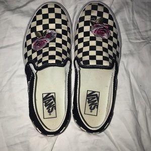 Black and white checkered vans